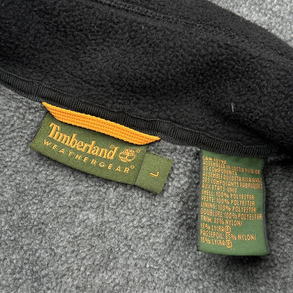 Timberland Fleece Jacket - Large Grey Polyester - Image 3