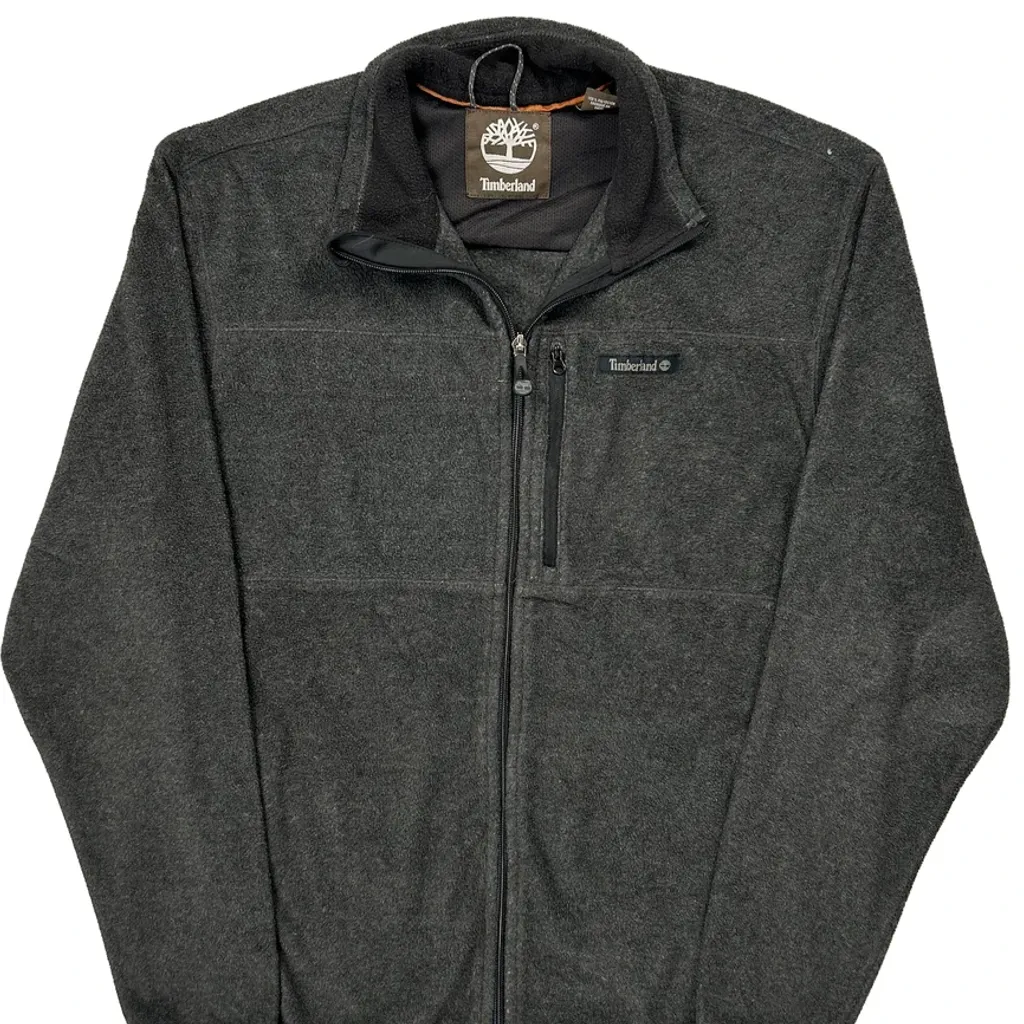 Timberland Fleece Jacket - Medium Grey Polyester - Image 4