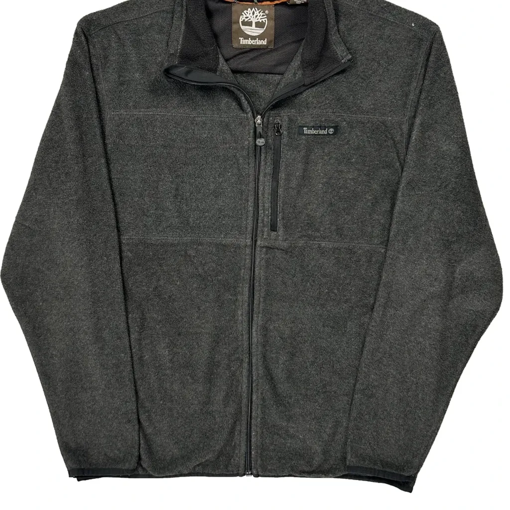 Timberland Fleece Jacket - Medium Grey Polyester - Image 5