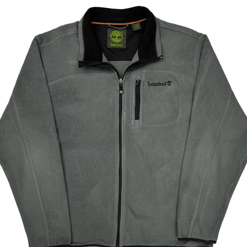 Timberland Fleece Jacket - XL Grey Polyester - Image 5