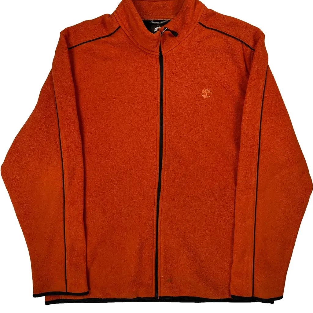 Timberland Fleece Jacket - XL Orange Polyester - Image 5