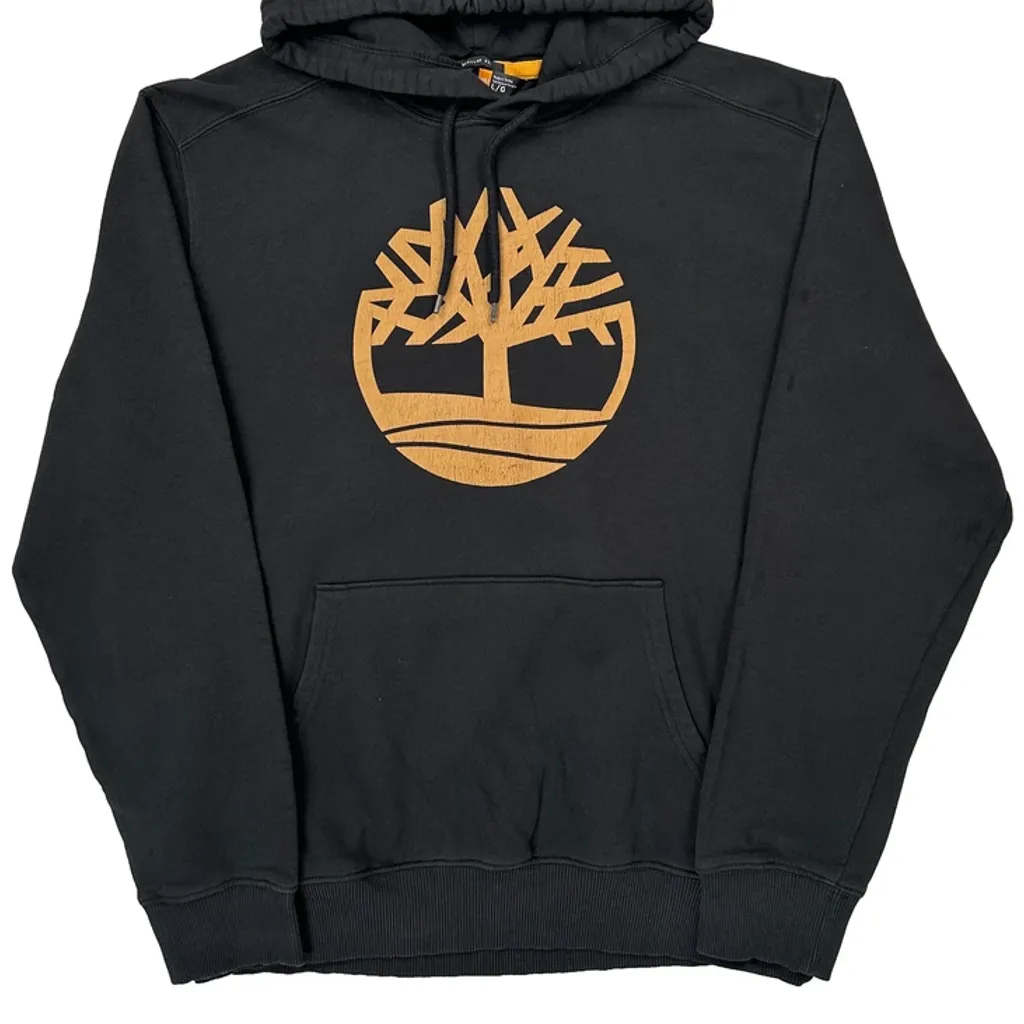 Timberland Hoodie - Large Black Cotton - Image 5