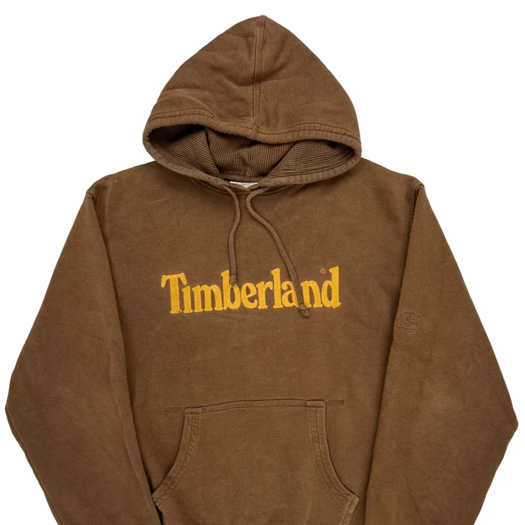 Timberland Hoodie - Medium Brown Cotton - Image 5