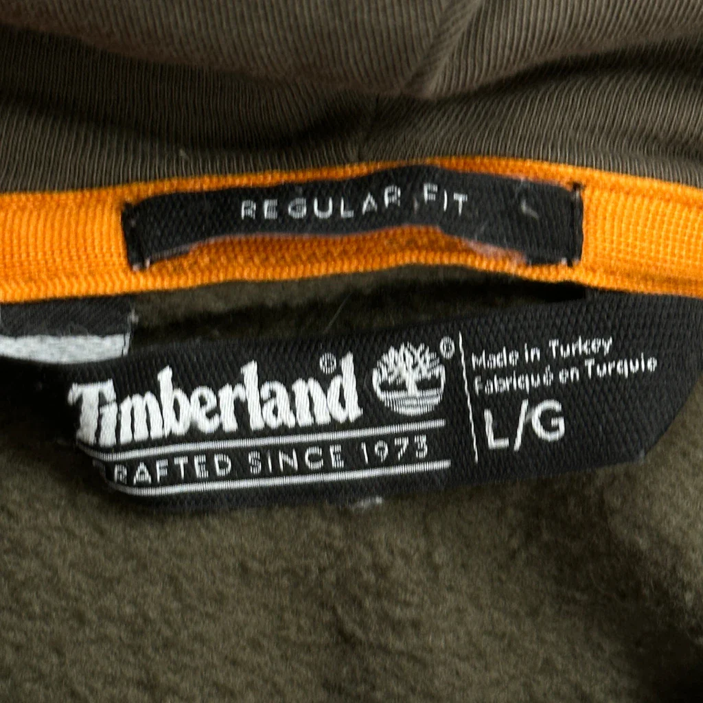 Timberland Hoodie - Large Green Cotton - Image 3