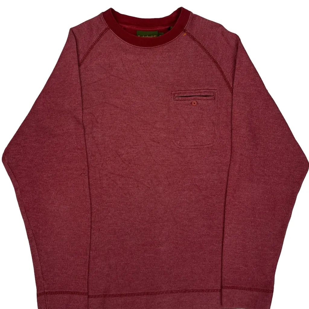 Timberland Jumper - Medium Red Cotton Blend - Image 5
