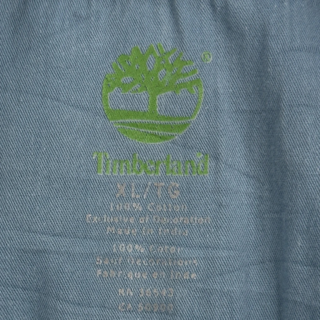 Timberland Polo Shirt - XL Blue Cotton - Image 3
