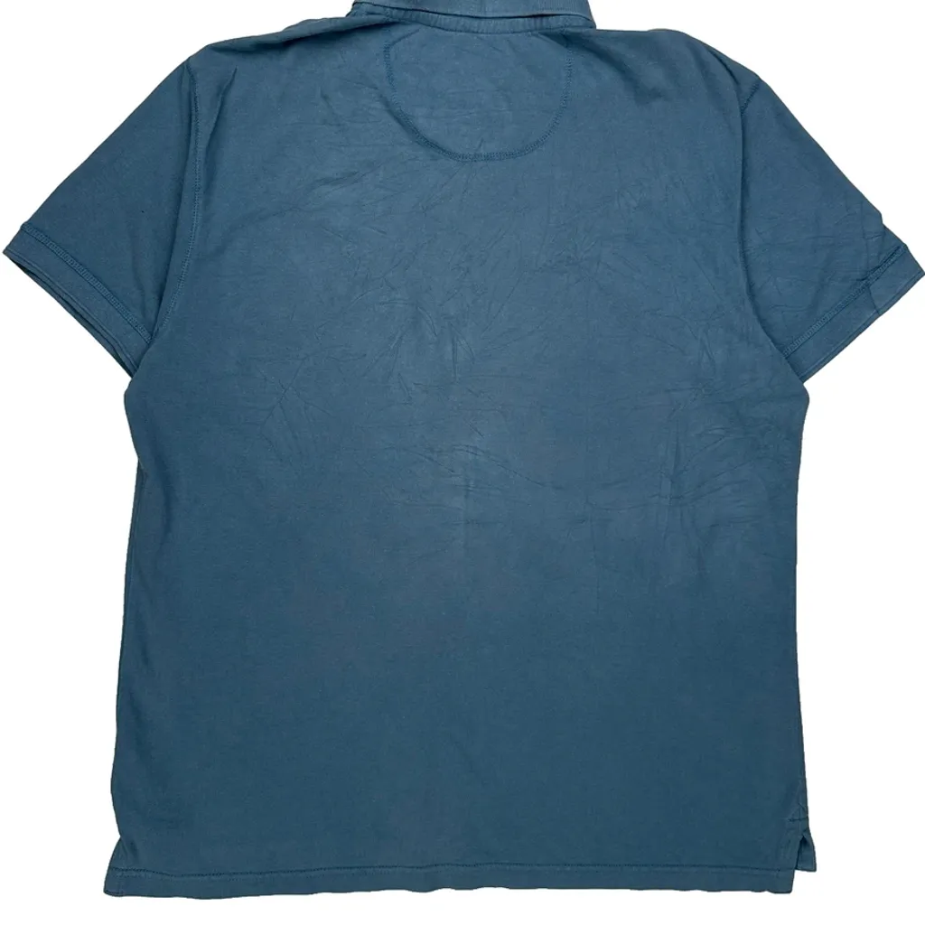 Timberland Polo Shirt - XL Blue Cotton - Image 6