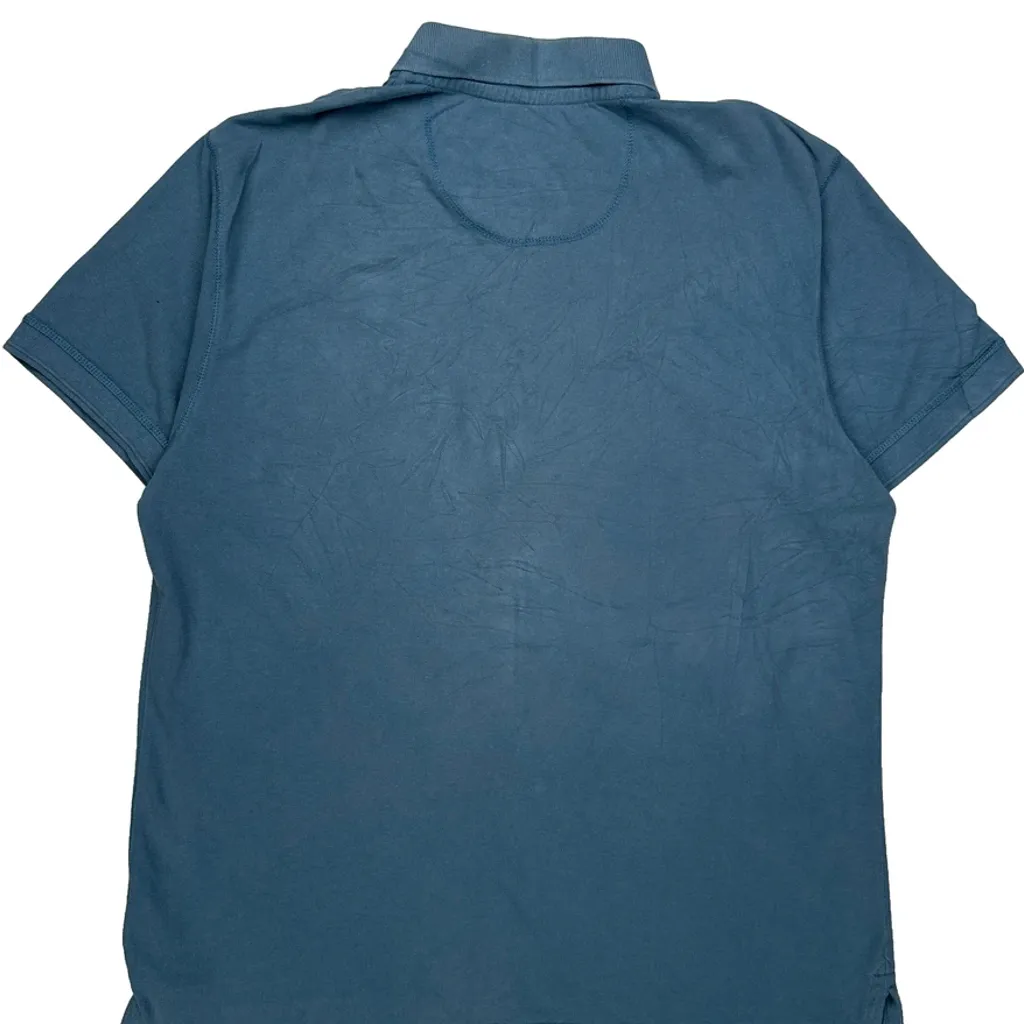 Timberland Polo Shirt - XL Blue Cotton - Image 7