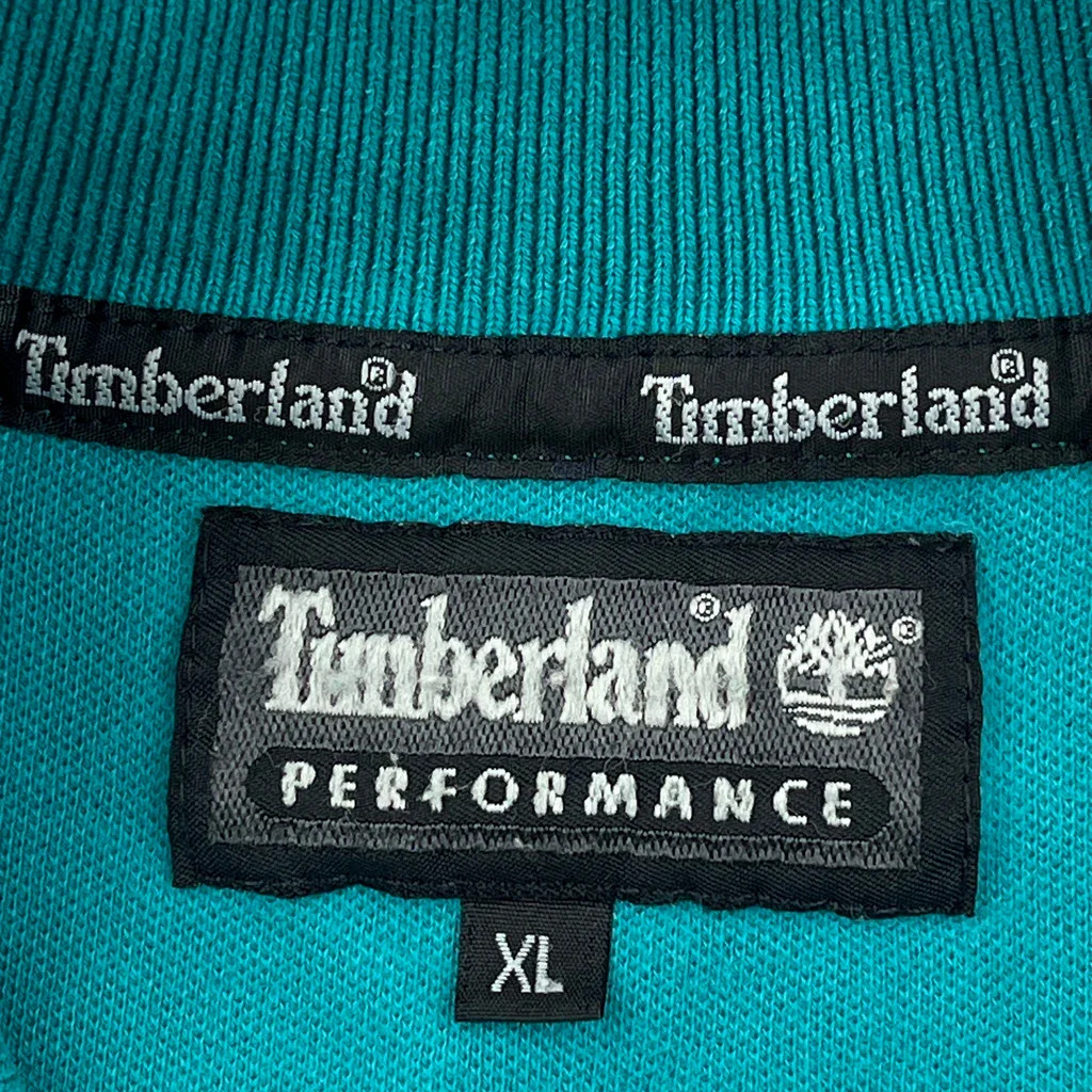 Timberland Striped Polo Shirt - XL Blue Cotton - Image 3