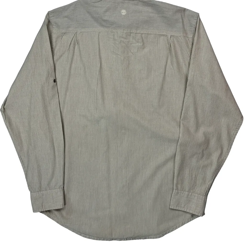 Timberland Striped Shirt - Medium Beige Cotton - Image 6