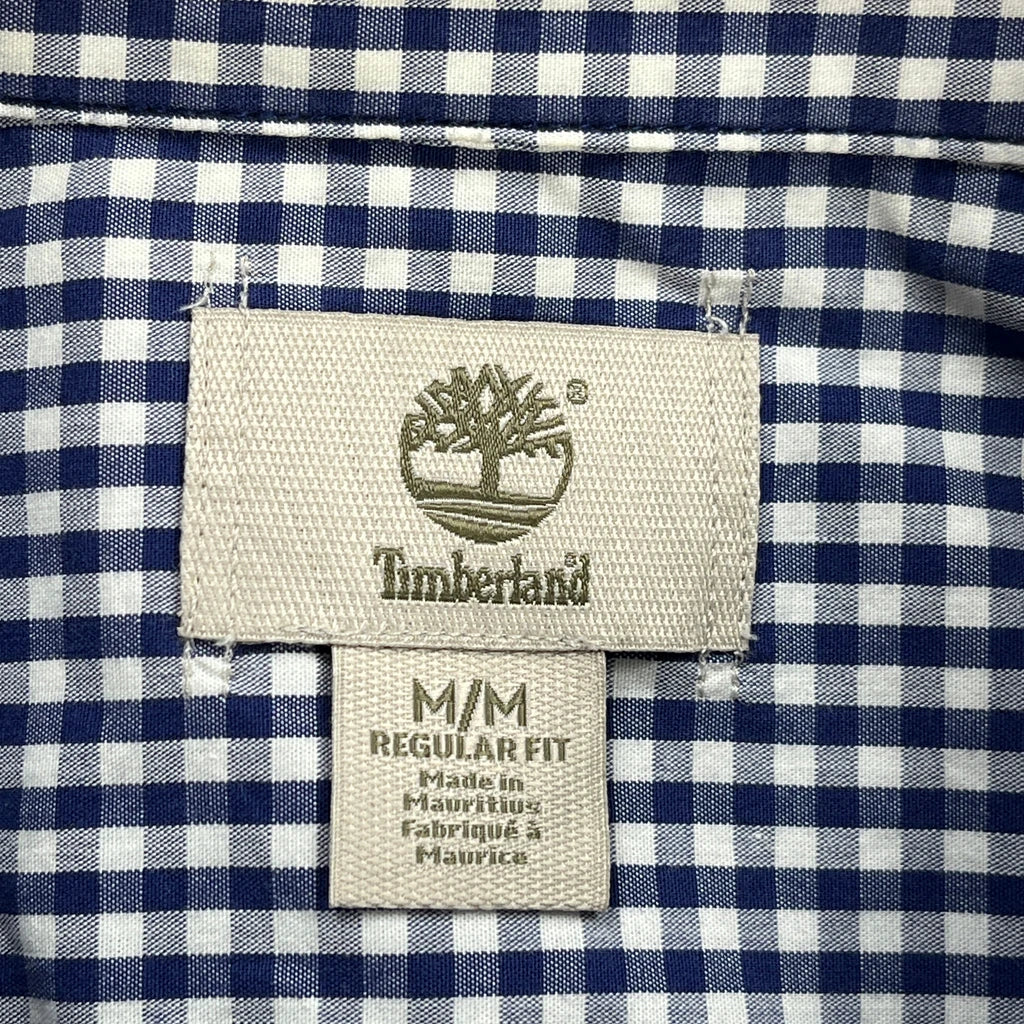 Timberland Checked Shirt - Medium Blue Cotton - Image 3