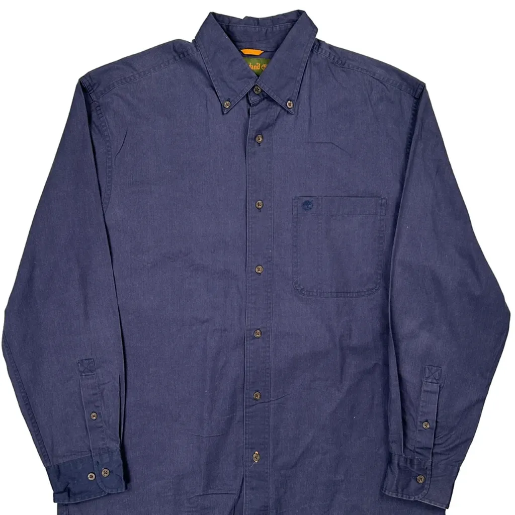 Timberland Shirt - XL Blue Cotton - Image 5