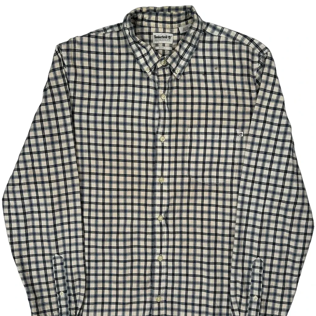 Timberland Shirt - XL Blue Cotton - Image 5