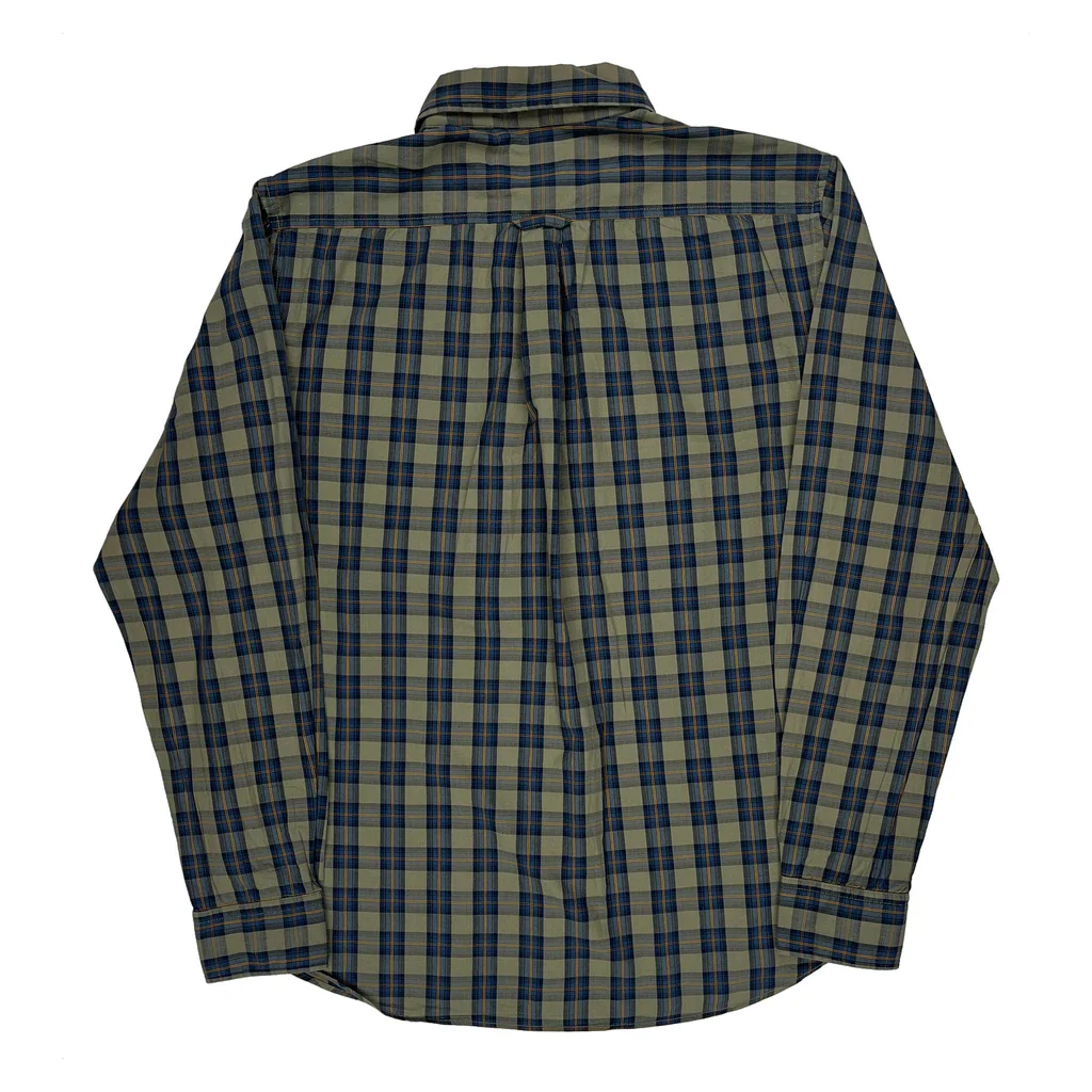 Timberland Checked Shirt - Medium Green Cotton - Image 2