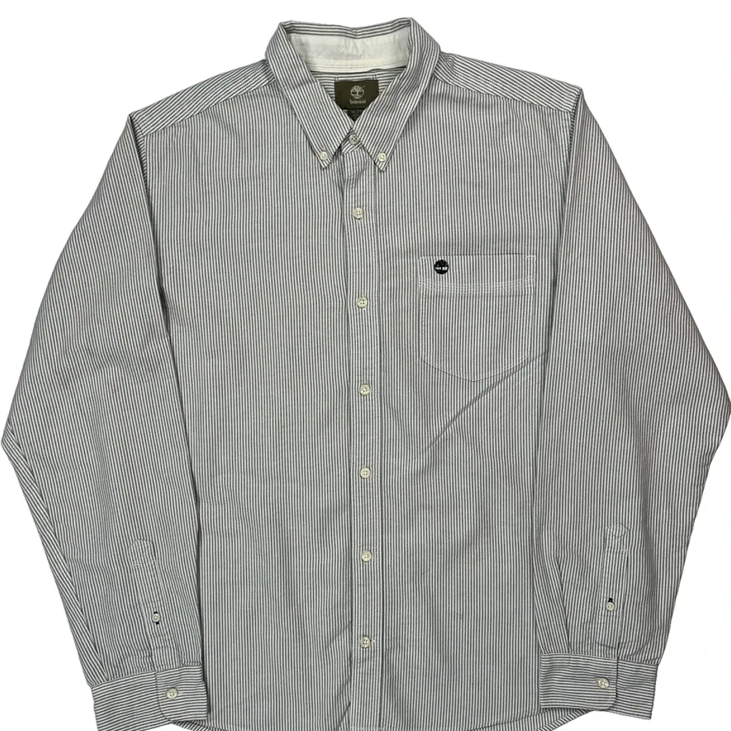 Timberland Slim Fit Shirt - XL Grey Cotton - Image 4