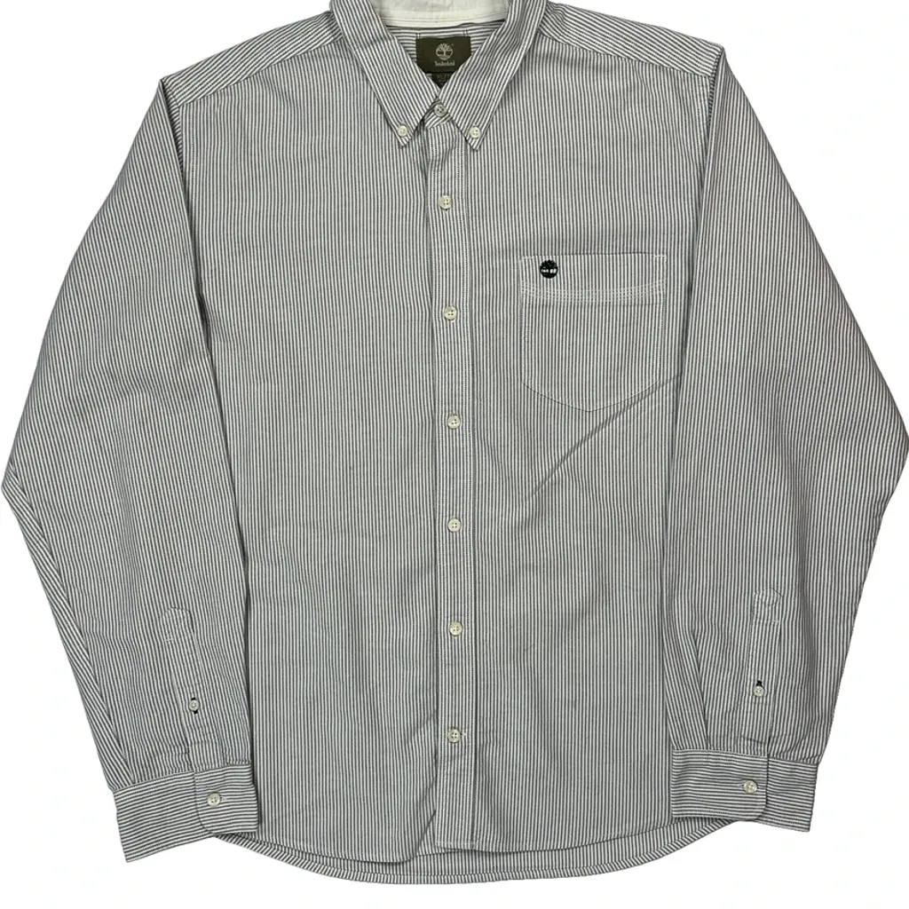Timberland Slim Fit Shirt - XL Grey Cotton - Image 5