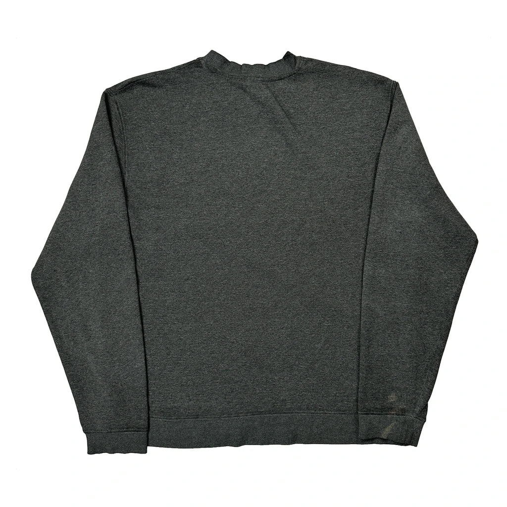 Timberland Spellout Sweatshirt - XL Grey Cotton Blend - Image 2