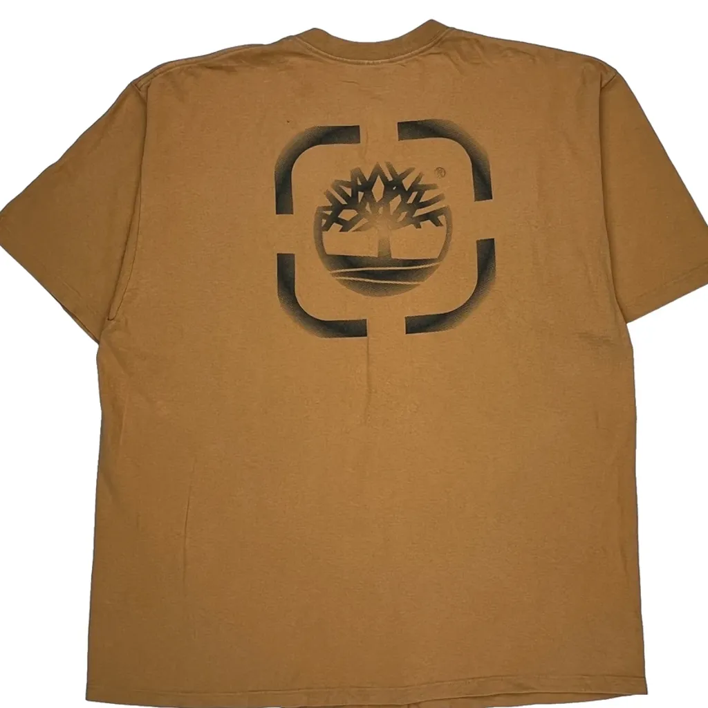 Timberland T-Shirt - 2XL Brown Cotton - Image 6