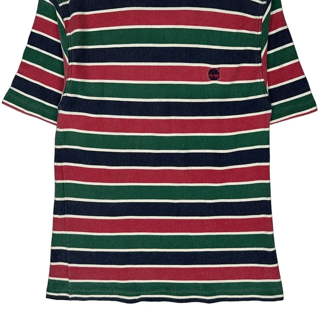 Timberland Striped T-Shirt - Large Multicoloured Cotton - Image 4