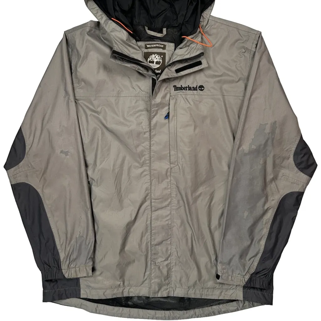 Timberland Waterproof Jacket - XL Grey Nylon - Image 4
