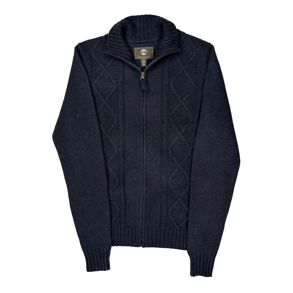 Timberland Zip Up - Small Navy Cotton