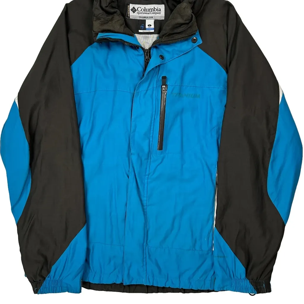 Titanium Series Columbia Waterproof Ski Jacket - Large Blue Polyester - Image 4