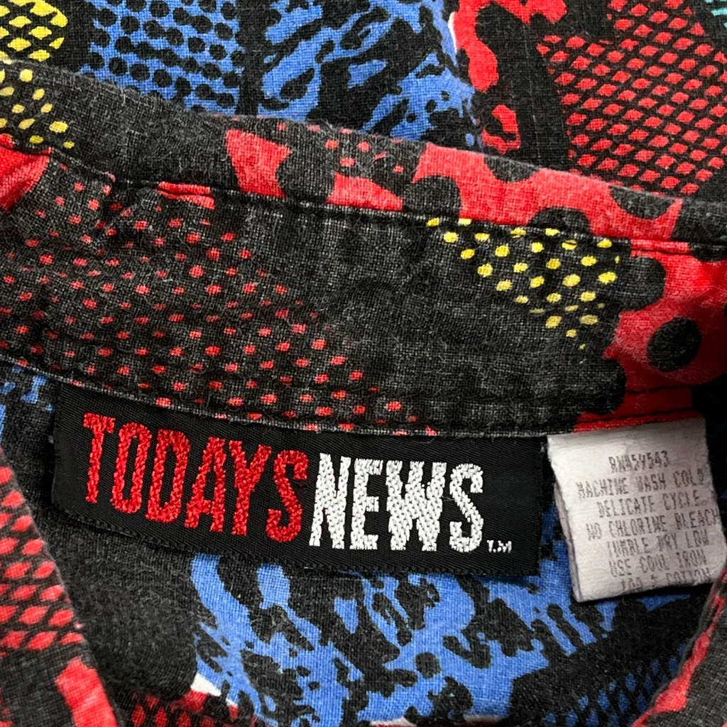 Todays News Short Sleeve Shirt - No Size Multicoloured Cotton - Image 3