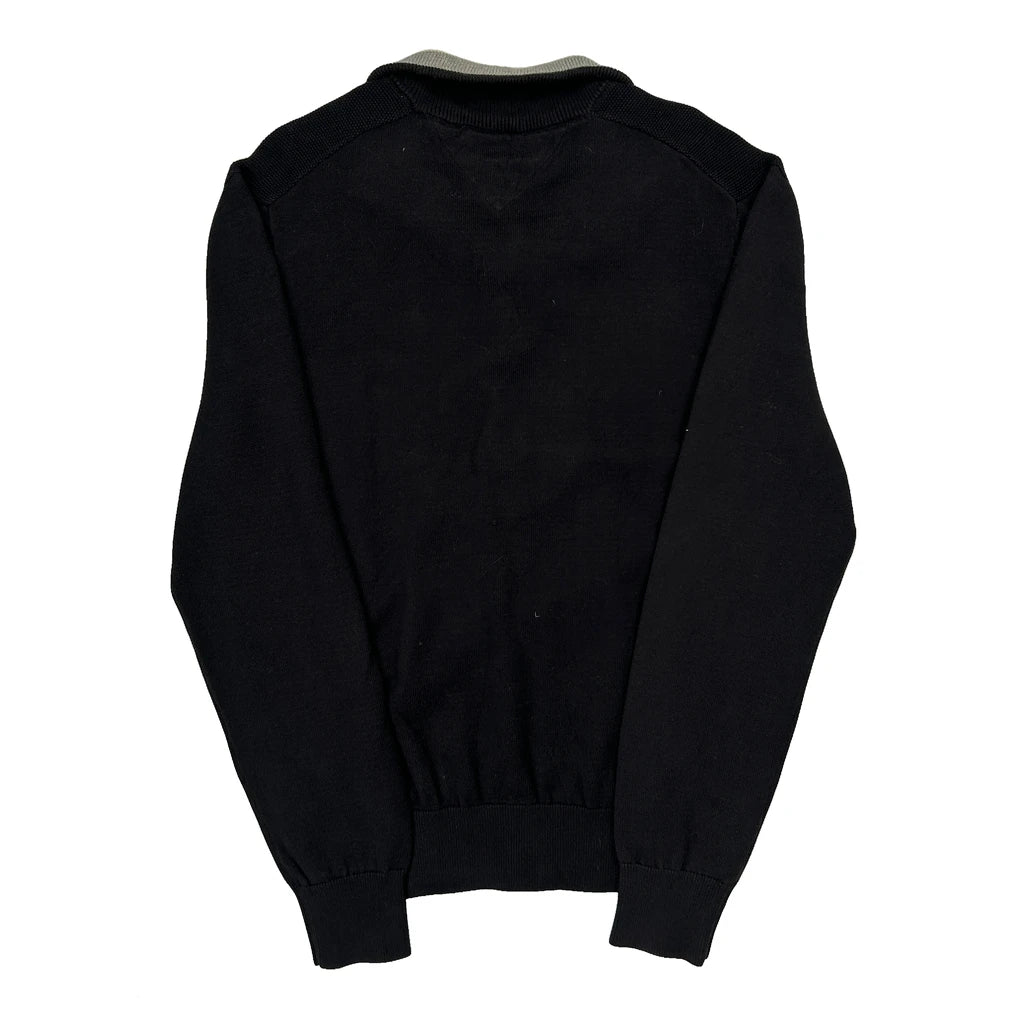 Tommy Hilfiger 1/4 Zip - Large Black Cotton - Image 2
