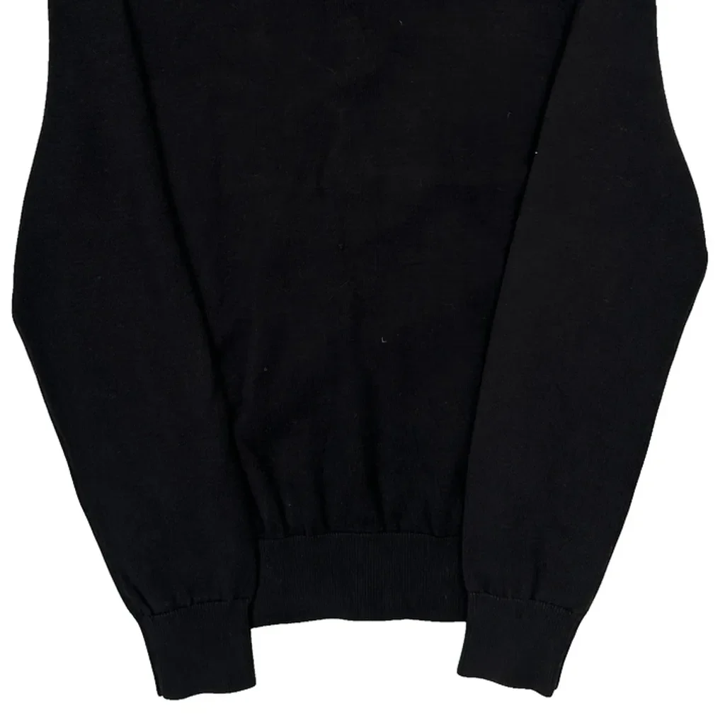 Tommy Hilfiger 1/4 Zip - Large Black Cotton - Image 6