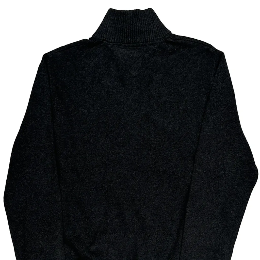Tommy Hilfiger 1/4 Zip - Large Black Cotton Blend - Image 7