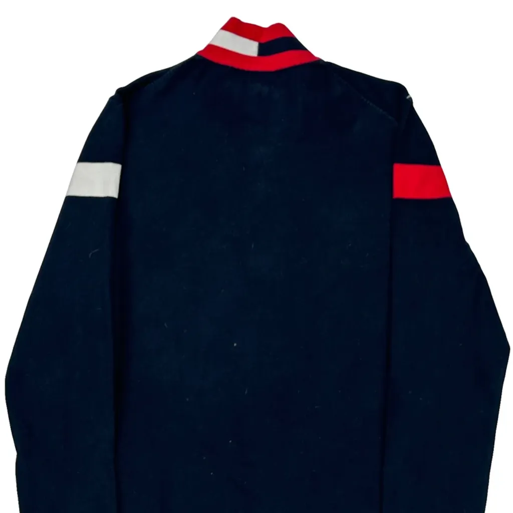 Tommy Hilfiger Striped 1/4 Zip - Medium Black Cotton - Image 7