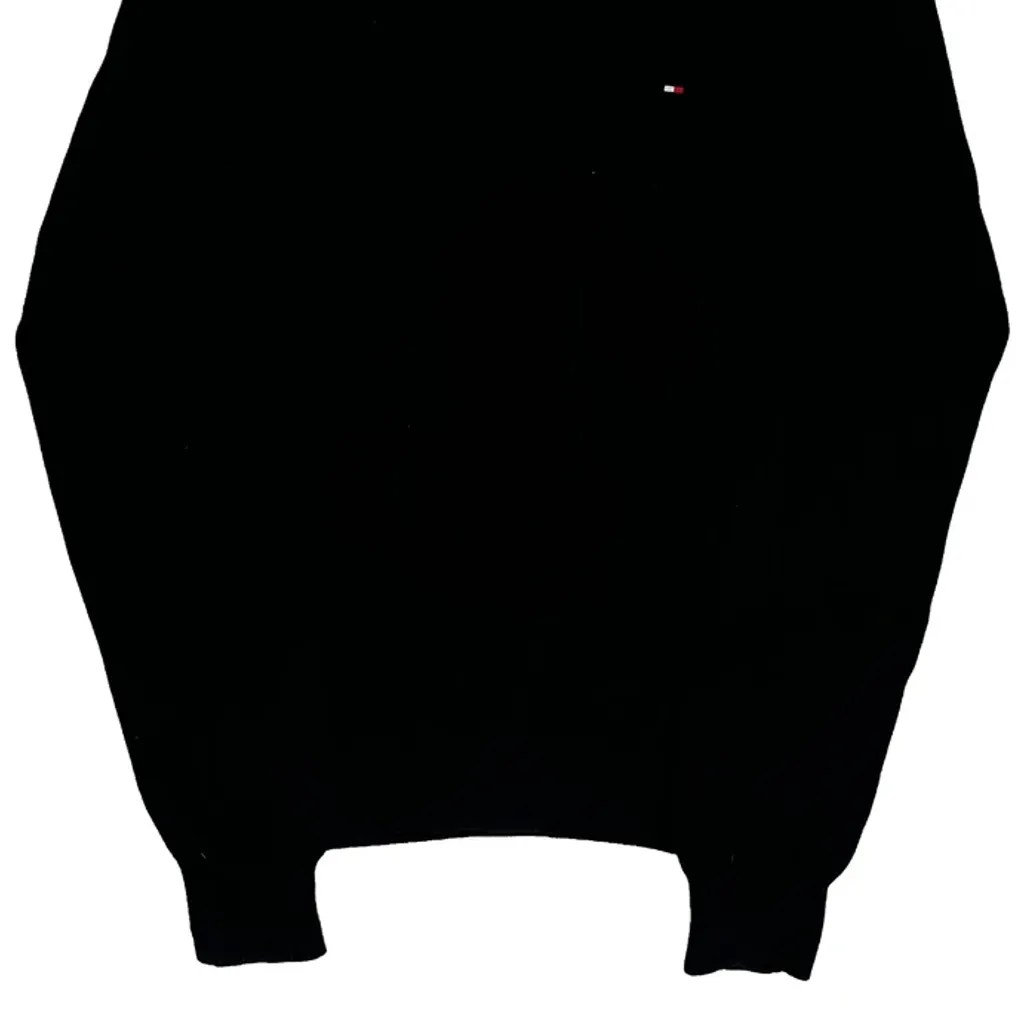 Tommy Hilfiger 1/4 Zip - Medium Black Cotton - Image 4