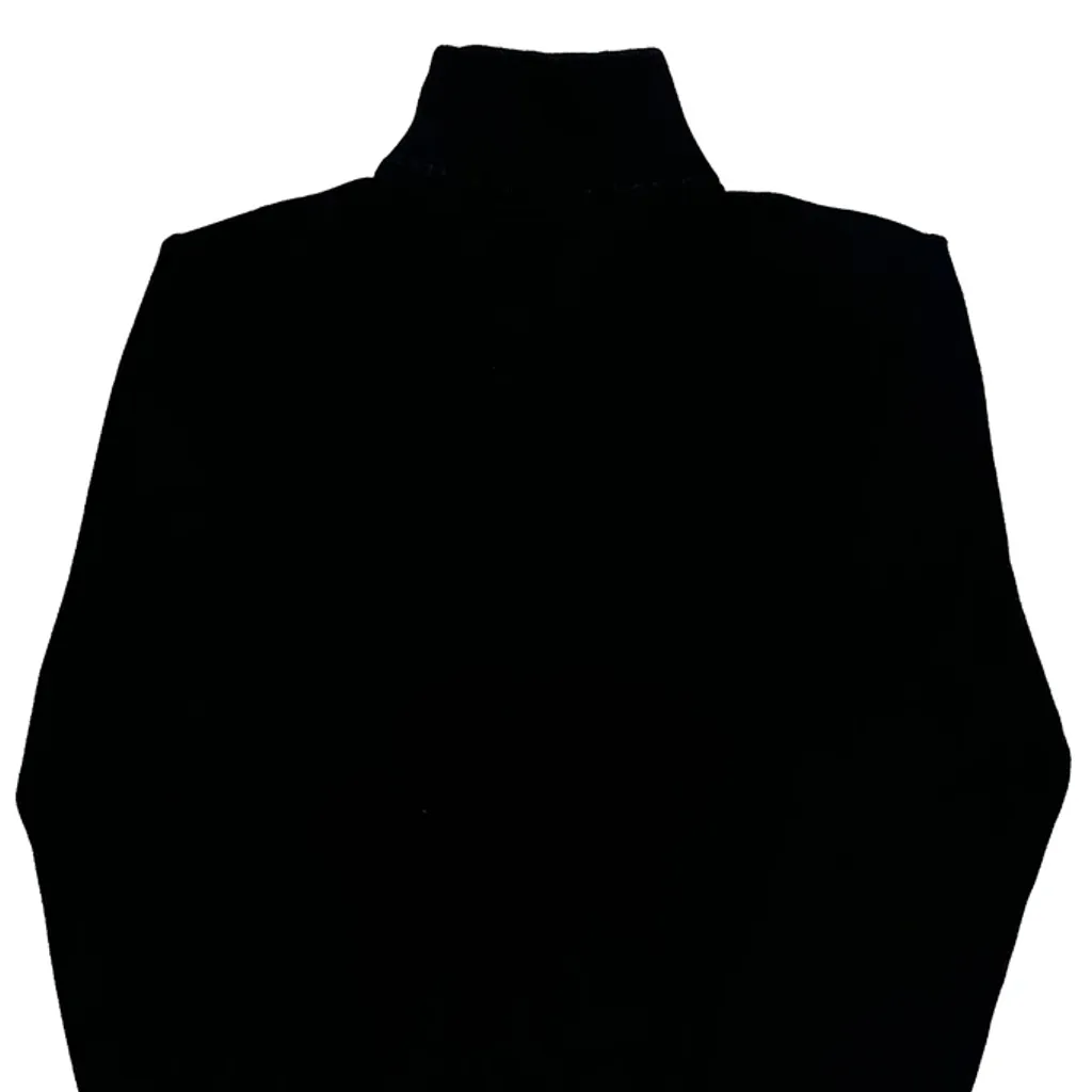 Tommy Hilfiger 1/4 Zip - Medium Black Cotton - Image 7