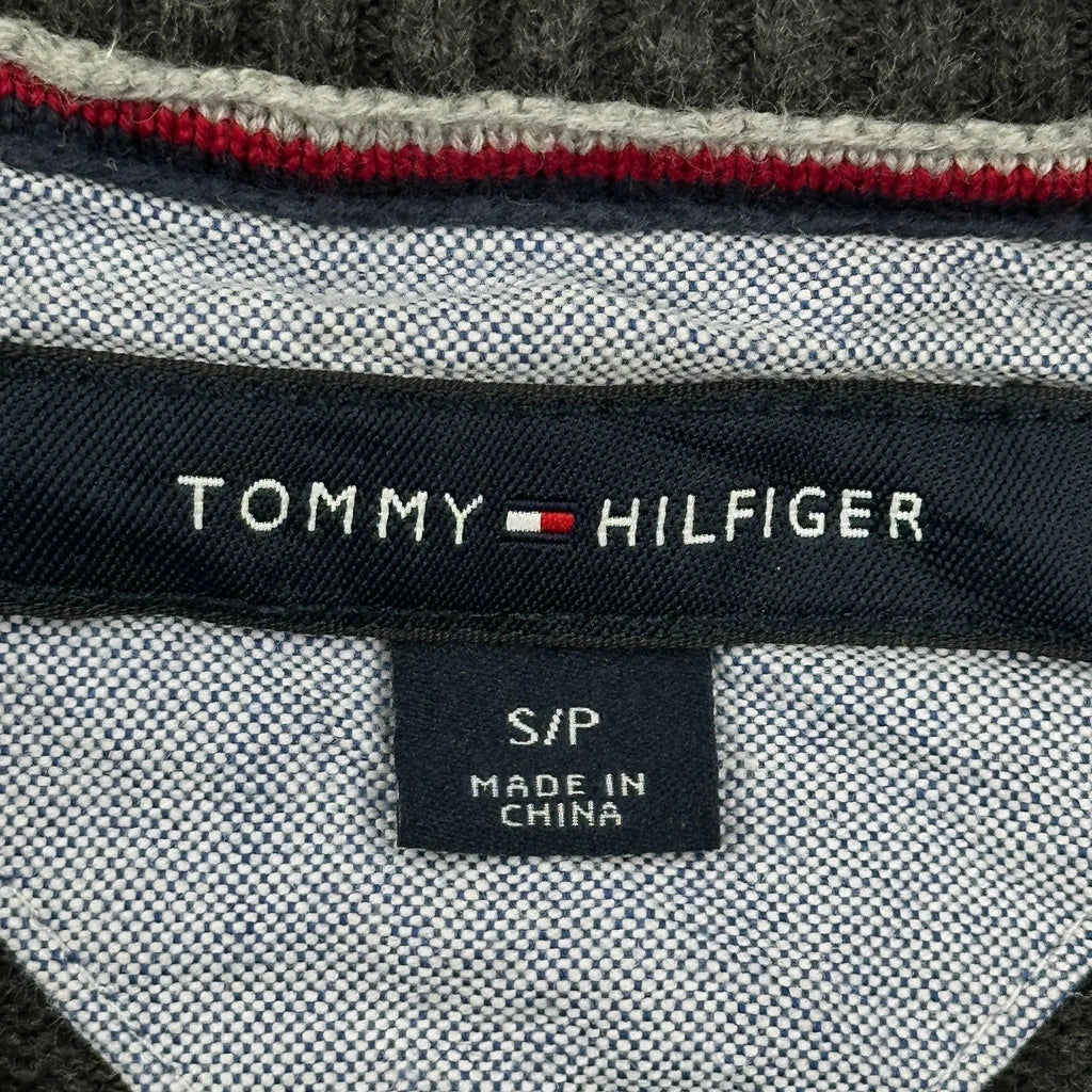 Tommy Hilfiger 1/4 Zip - Small Black Cotton Blend - Image 3