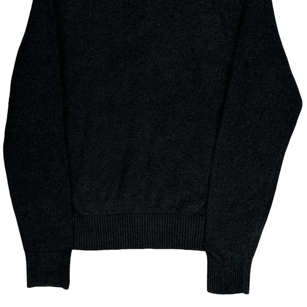 Tommy Hilfiger 1/4 Zip - Small Black Cotton Blend - Image 6