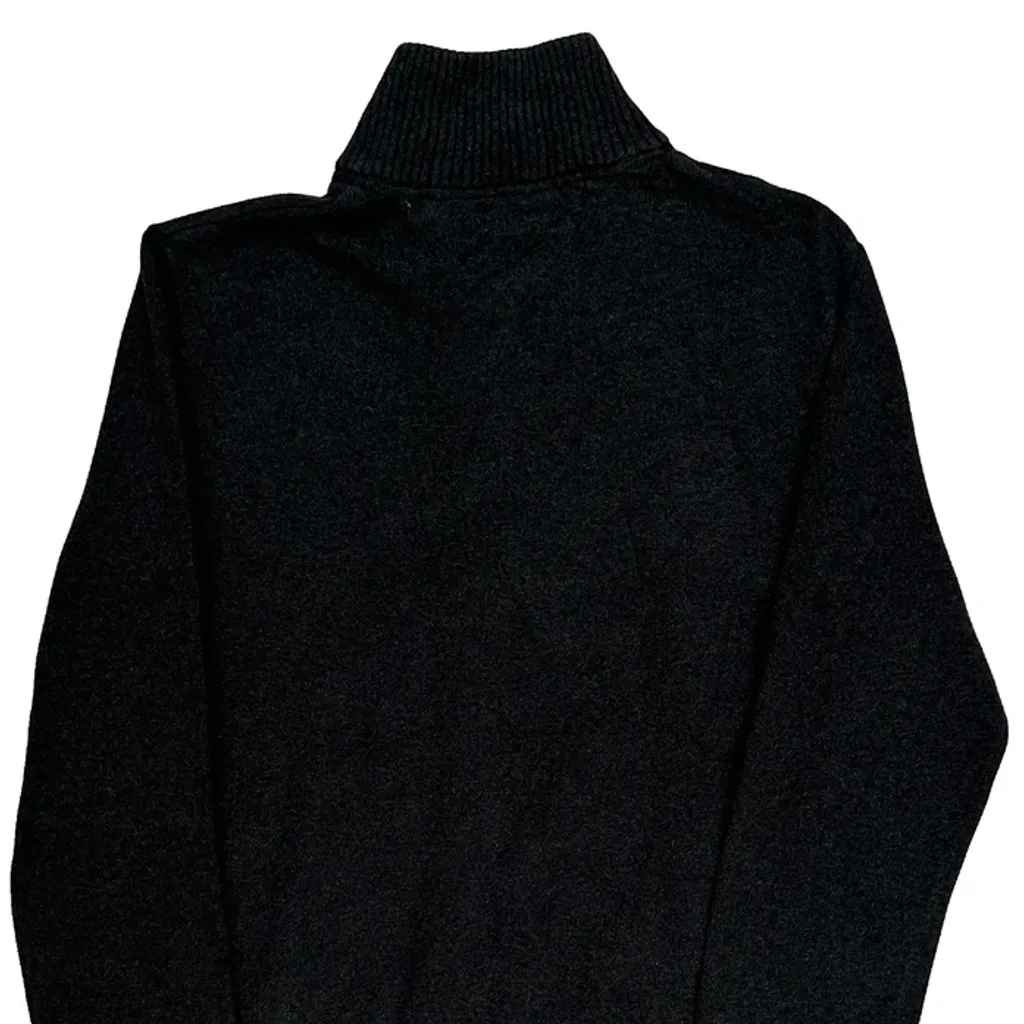 Tommy Hilfiger 1/4 Zip - Small Black Cotton Blend - Image 7