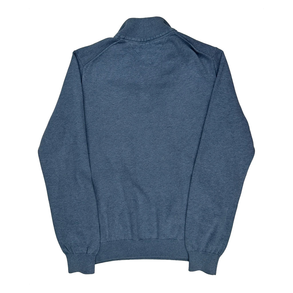 Tommy Hilfiger 1/4 Zip - Large Blue Cotton - Image 2