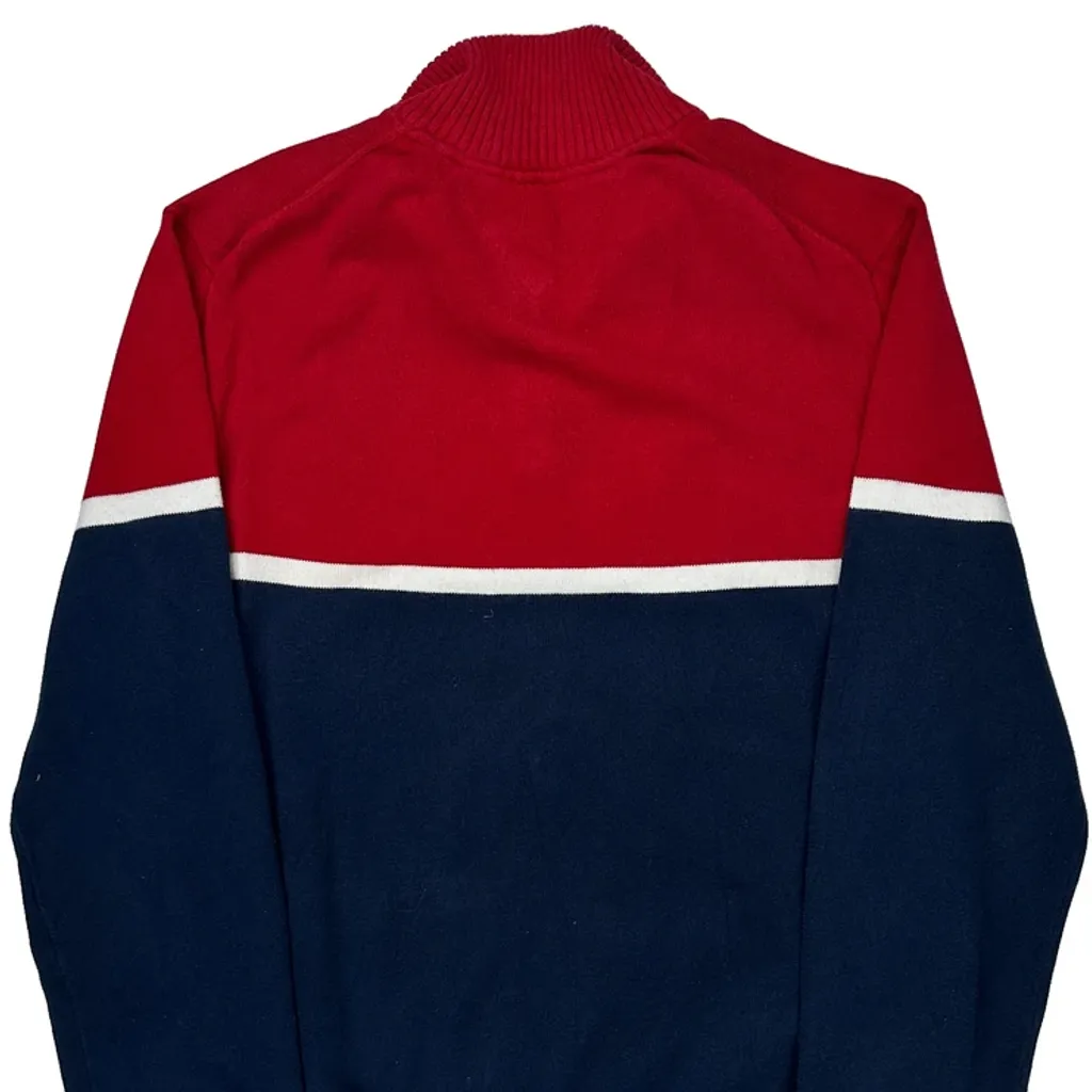 Tommy Hilfiger Striped 1/4 Zip - Medium Blue Cotton - Image 6