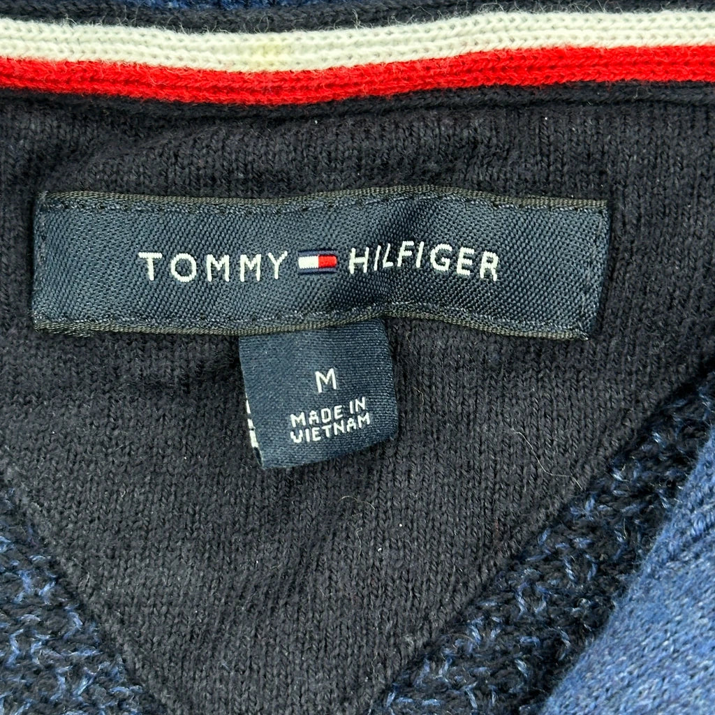 Tommy Hilfiger 1/4 Zip - Medium Blue Cotton - Image 3