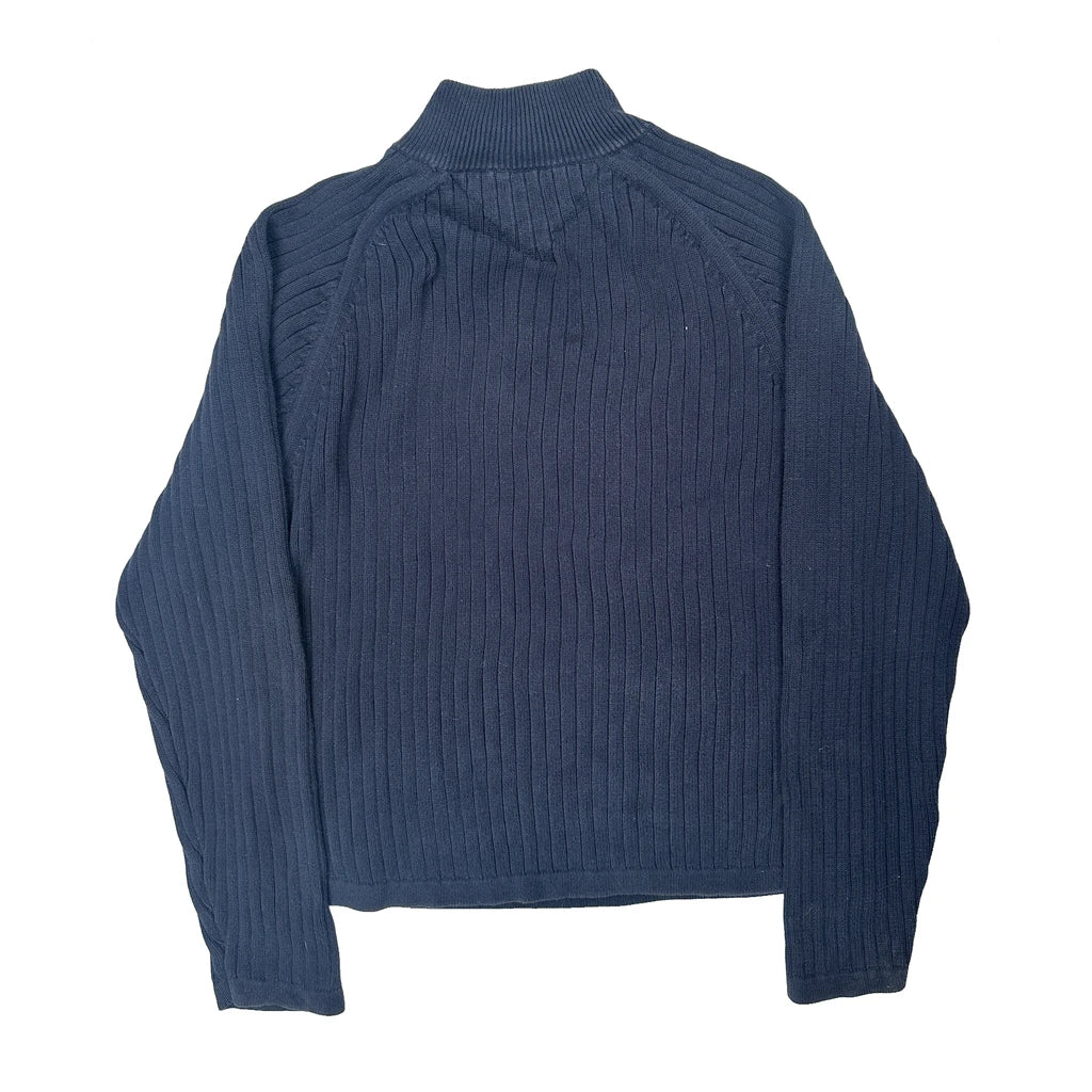 Tommy Hilfiger 1/4 Zip - XL Blue Cotton - Image 2
