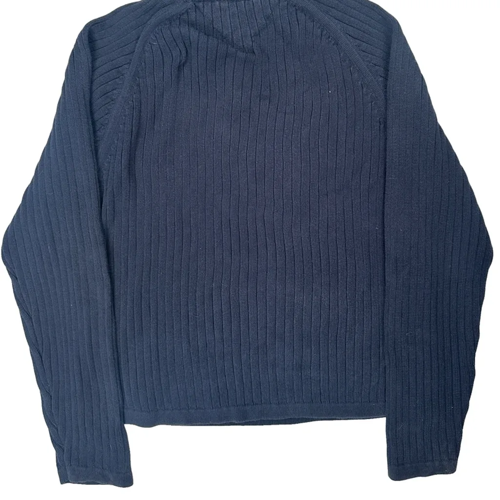 Tommy Hilfiger 1/4 Zip - XL Blue Cotton - Image 6