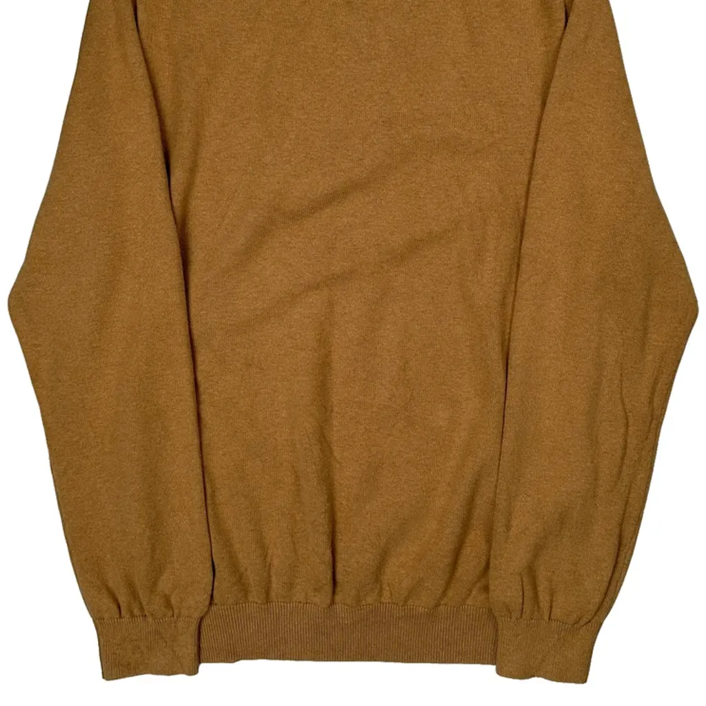 Tommy Hilfiger 1/4 Zip - XL Brown Cotton - Image 7