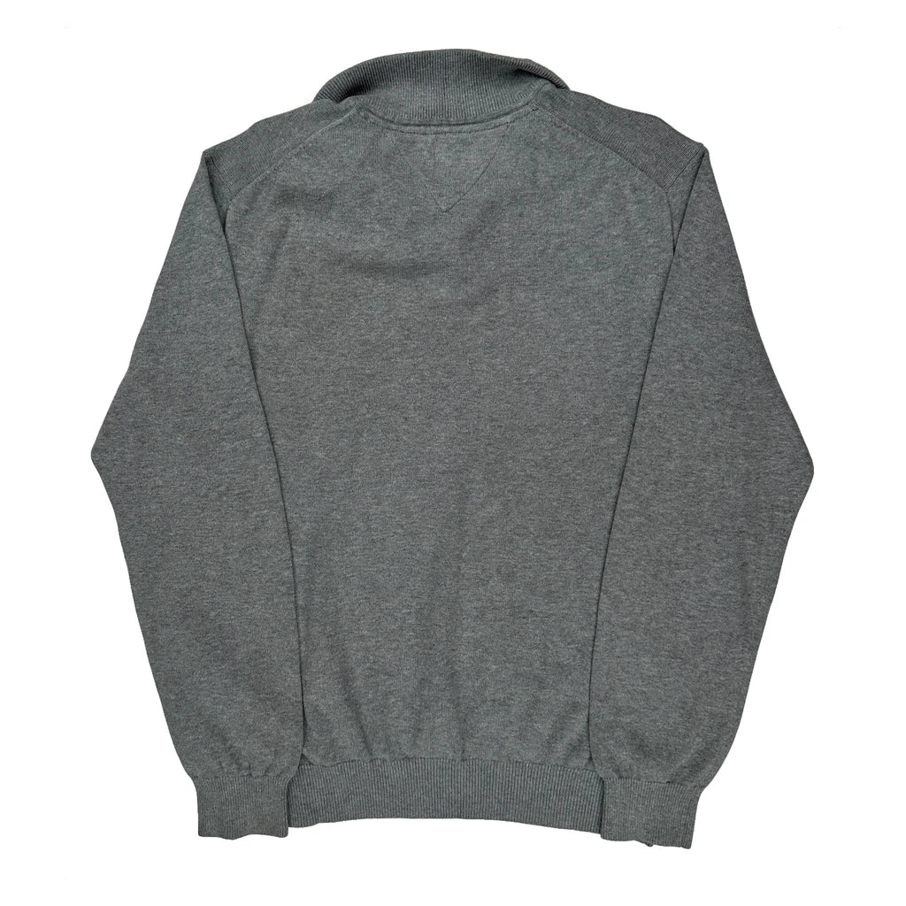Tommy Hilfiger 1/4 Zip - Large Gray Cotton - Image 2