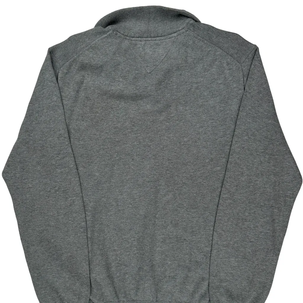 Tommy Hilfiger 1/4 Zip - Large Gray Cotton - Image 6