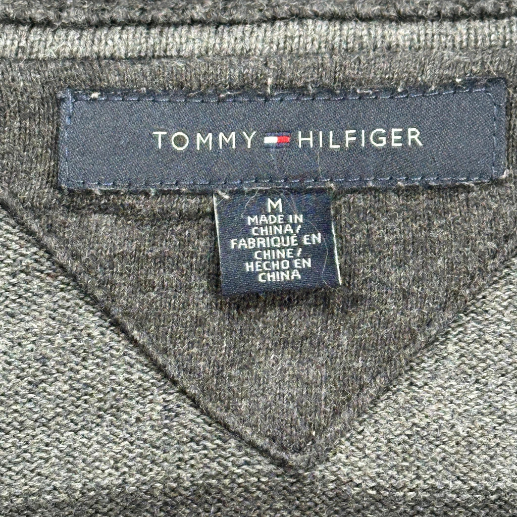 Tommy Hilfiger Striped 1/4 Zip - Medium Gray Cotton - Image 3