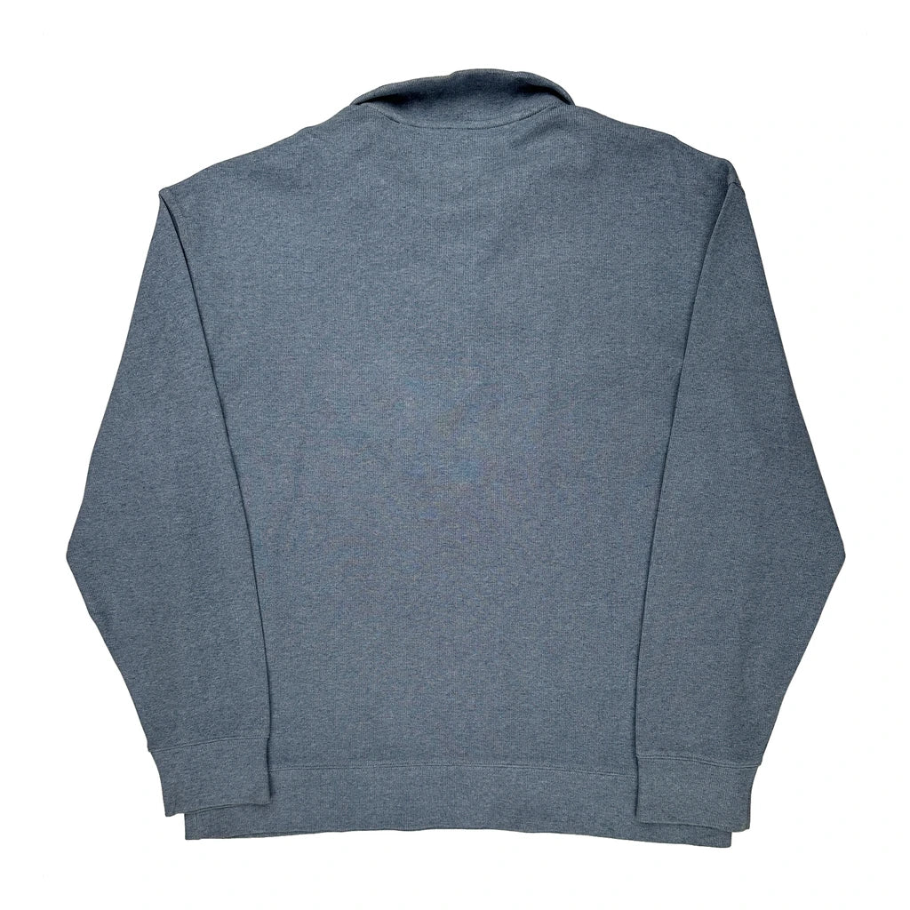 Tommy Hilfiger 1/4 Zip - XL Gray Cotton - Image 2