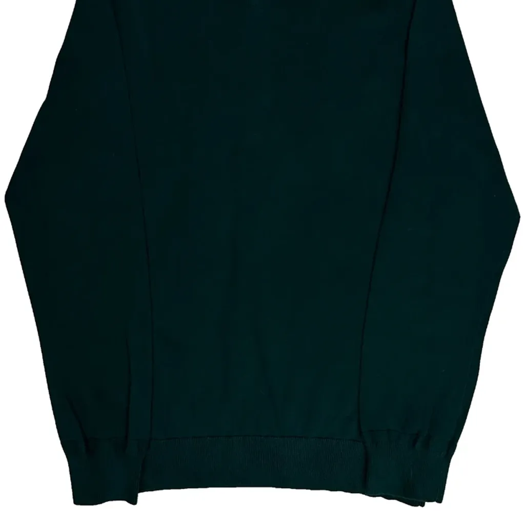 Tommy Hilfiger 1/4 Zip - Medium Green Cotton - Image 7