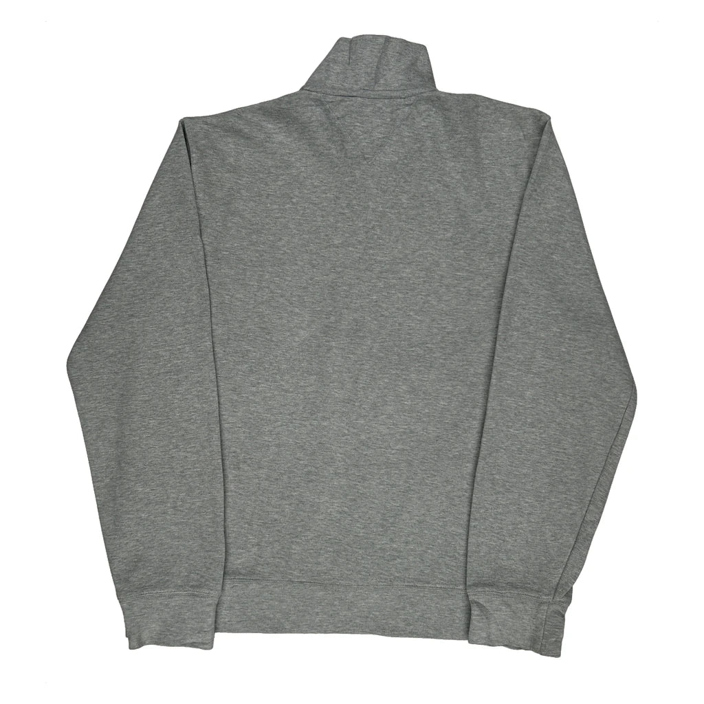 Tommy Hilfiger 1/4 Zip - Large Grey Cotton - Image 2