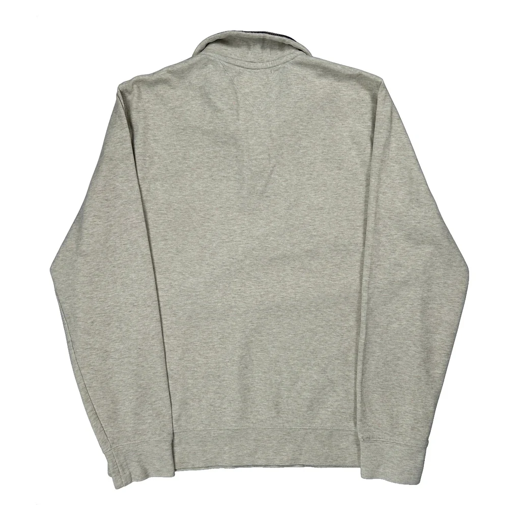 Tommy Hilfiger 1/4 Zip - Large Grey Cotton - Image 2