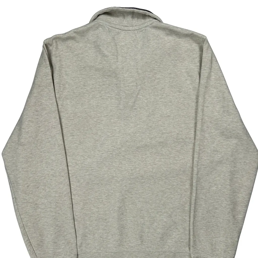 Tommy Hilfiger 1/4 Zip - Large Grey Cotton - Image 6